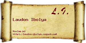 Laudon Ibolya névjegykártya
