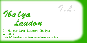 ibolya laudon business card